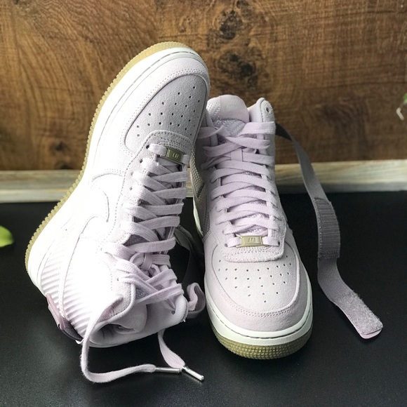 NWT Nike Air Force 1 Hi PRM Bleached Lilac WMNS - Picture 6 of 8